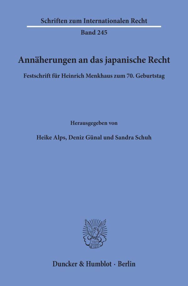 Annäherungen an das japanische Recht