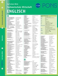 Fachwortschatz auf einen Blick. Deutsch - Englisch. Wirtschaft. Business English
