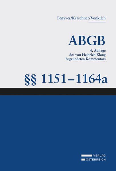 Großkommentar zum ABGB - Klang Kommentar. §§ 1151-1164a ABGB, Dienstvertrag