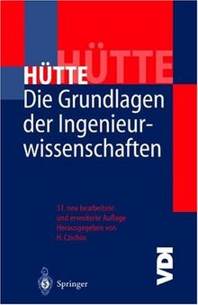 Hütte Die Grundlagen der Ingenieurwissenschaften