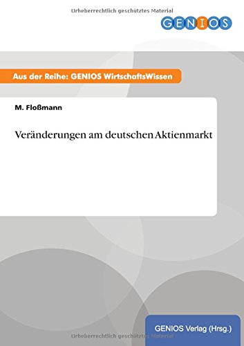 Veränderungen am deutschen Aktienmarkt