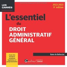 L'essentiel du droit administratif général : 2022-2023