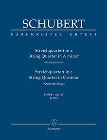 String Quartet A minor D 804 op. 29 'Rosamunde' - String Quartet C minor D 703 ' | CD | Zustand sehr gut
