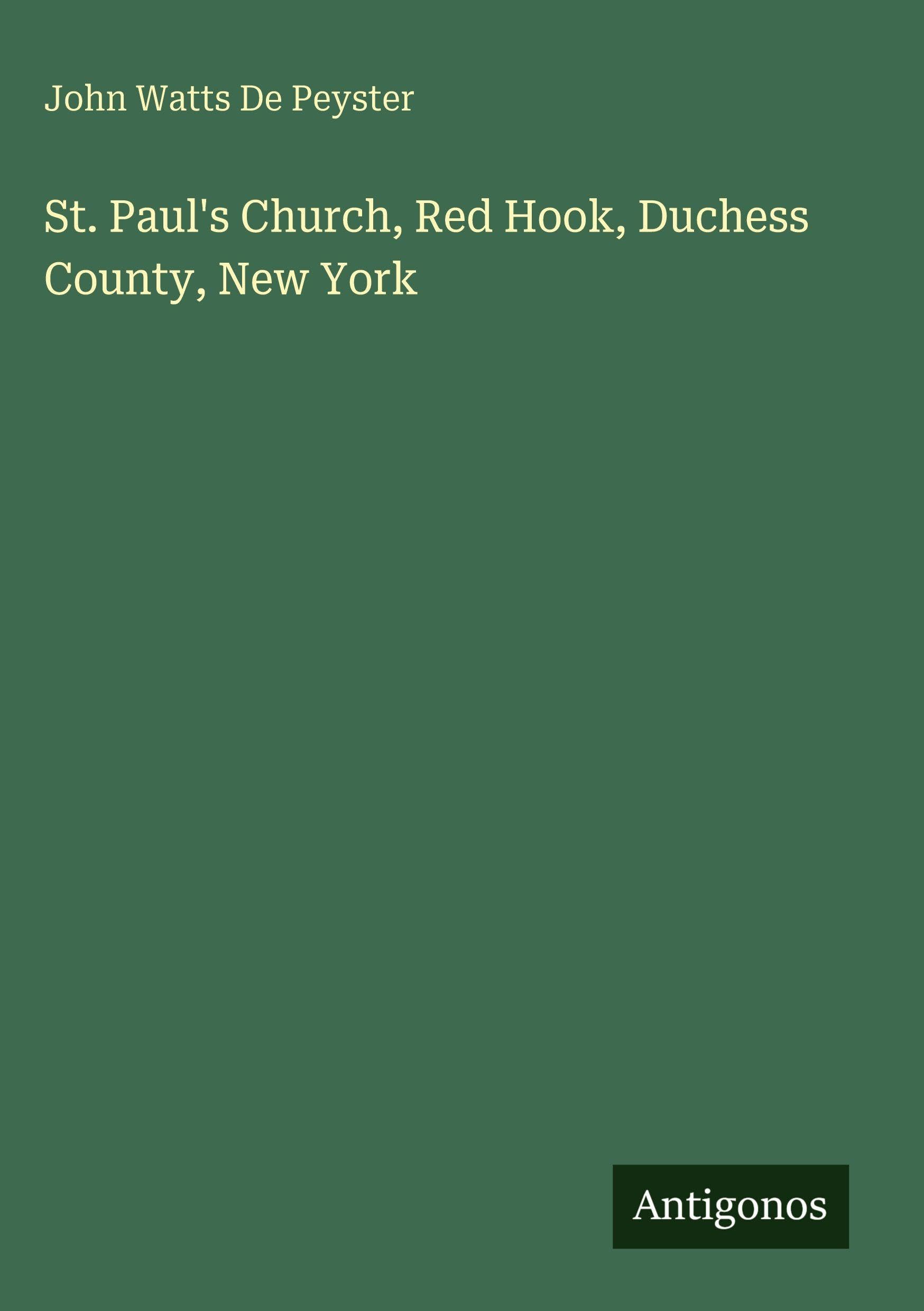 St. Paul's Church, Red Hook, Duchess County, New York