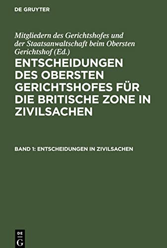 Entscheidungen in Zivilsachen (Entscheidungen des Obersten Gerichtshofes für die Britische Zone in Zivilsachen)
