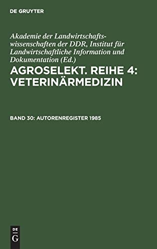 Autorenregister 1985