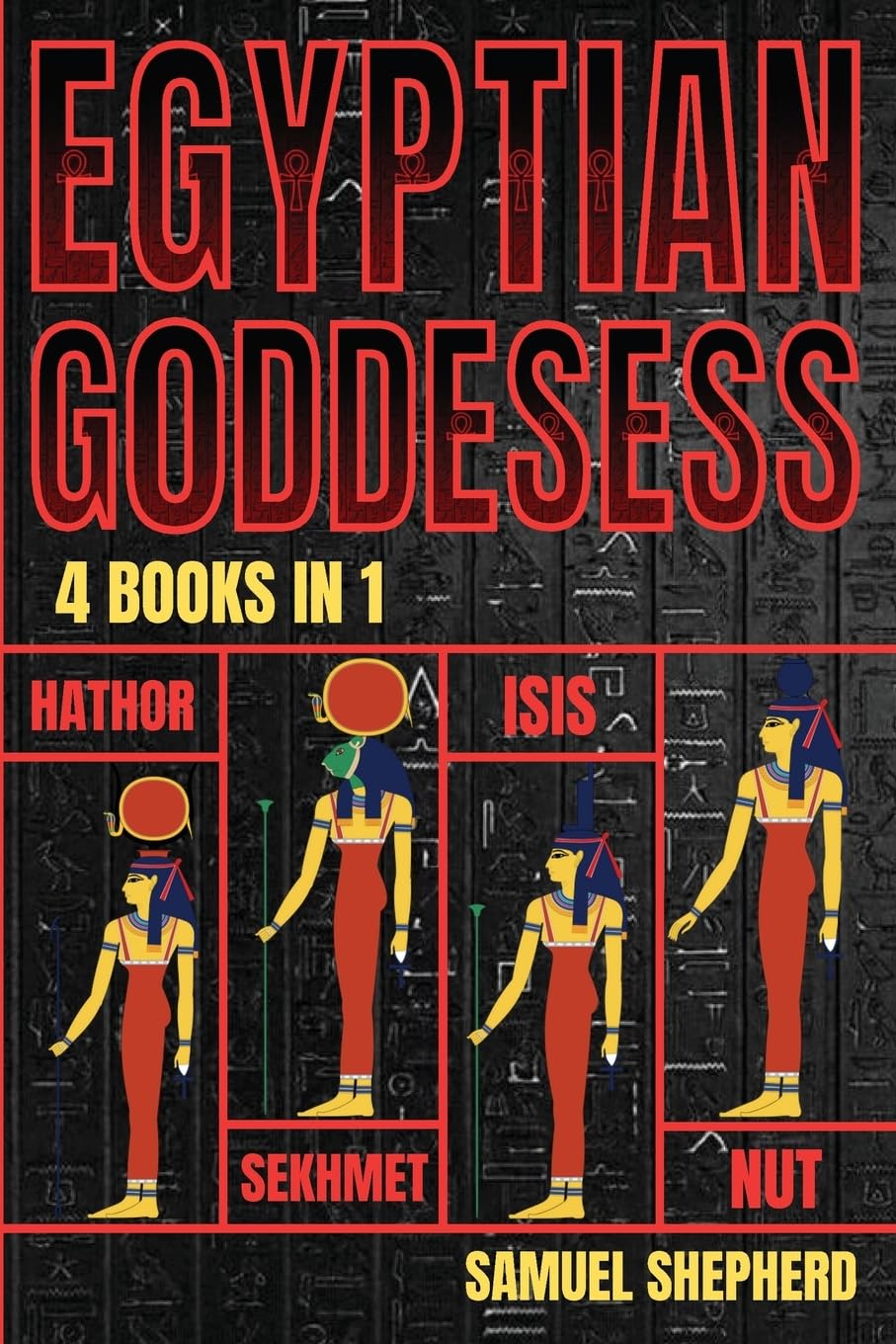Samuel Shepherd Egyptian Goddesses, Hathor, Sekhmet, Isis, Nut