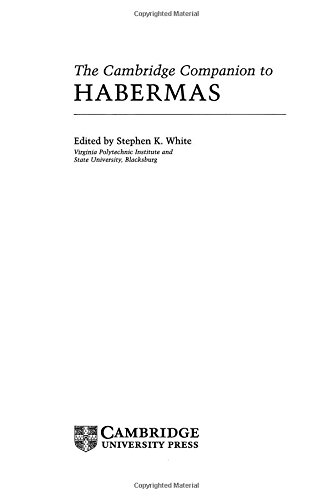 The Cambridge Companion to Habermas (Cambridge Companions to Philosophy)