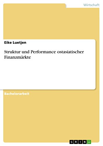 Struktur und Performance ostasiatischer Finanzmärkte