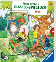 Mein großes Puzzle-Spielbuch: Wald