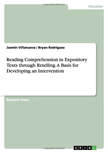 Reading Comprehension in Expository Texts through Retelling. A Basis for Developing an Intervention