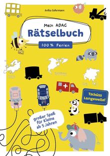 Mein ADAC Rätselbuch - 100% Ferien: Großer Rätselspaß für Unterwegs. Rätselbuch für Kinder ab 5 Jahre