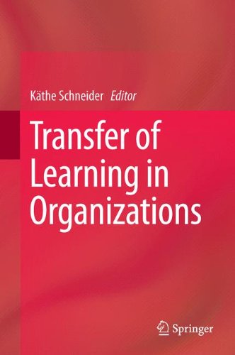 Transfer of Learning in Organizations