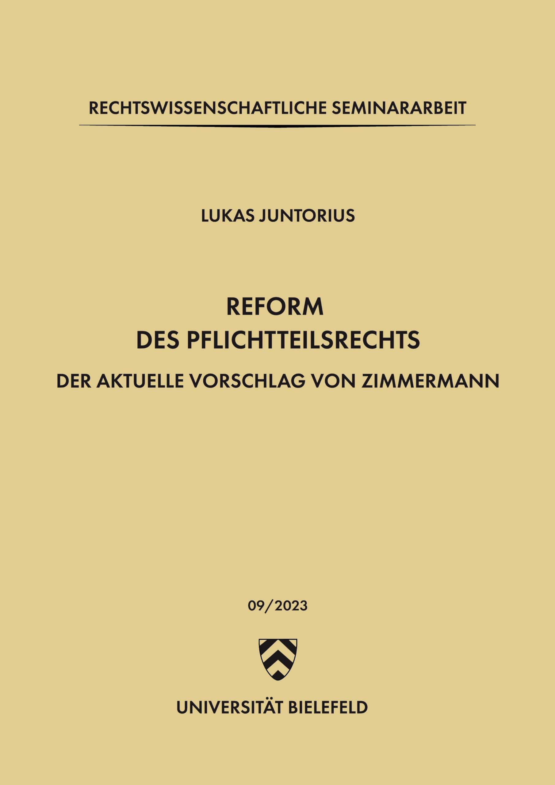 Reform des Pflichtteilsrechts: Der aktuelle Vorschlag von Zimmermann