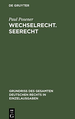 Wechselrecht. Seerecht
