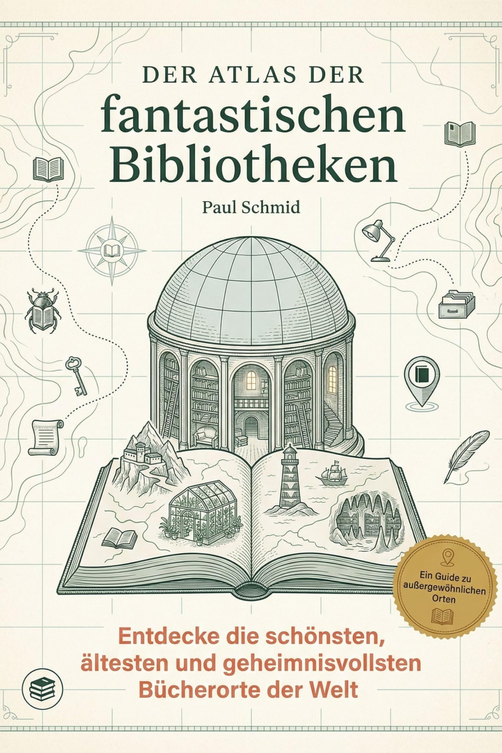 Der Atlas der fantastischen Bibliotheken: Entdecke die schönsten, ältesten und geheimnisvollsten Bücherorte der Welt. Das perfekte Geschenk für Bibliophile und alle, die den Geruch von Büchern lieben