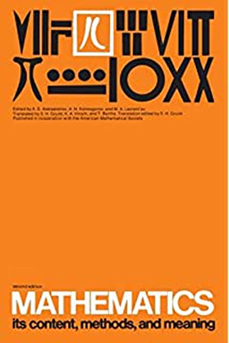 Aleksandrov, A. D. Mathematics Volume 3 (Mit Press), Its Contents, Methods, And Meaning 2nd Edition