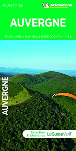 Carte routière et touristique Auvergne Michelin