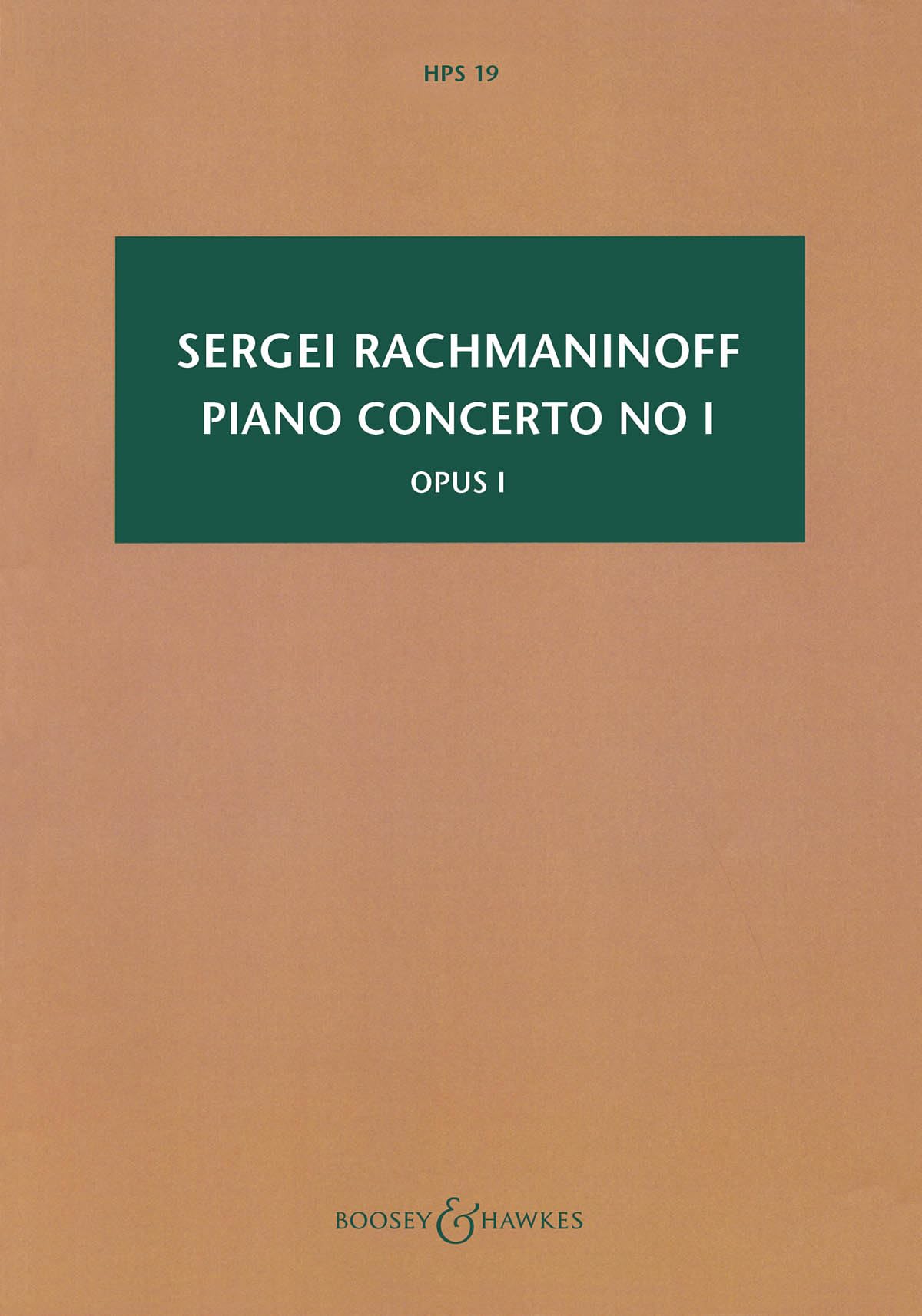 Klavierkonzert Nr. 1 fis-Moll: op. 1. Klavier und Orchester. Studienpartitur. (Hawkes Pocket Scores)