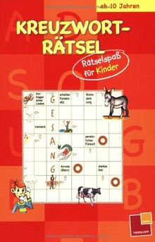 Kreuzworträtsel: Rätselspaß für Kinder (rot)