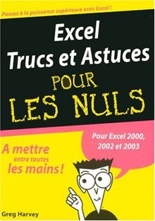 Excel, trucs et astuces pour les nuls : pour Excel 2000, 2002 et 2003