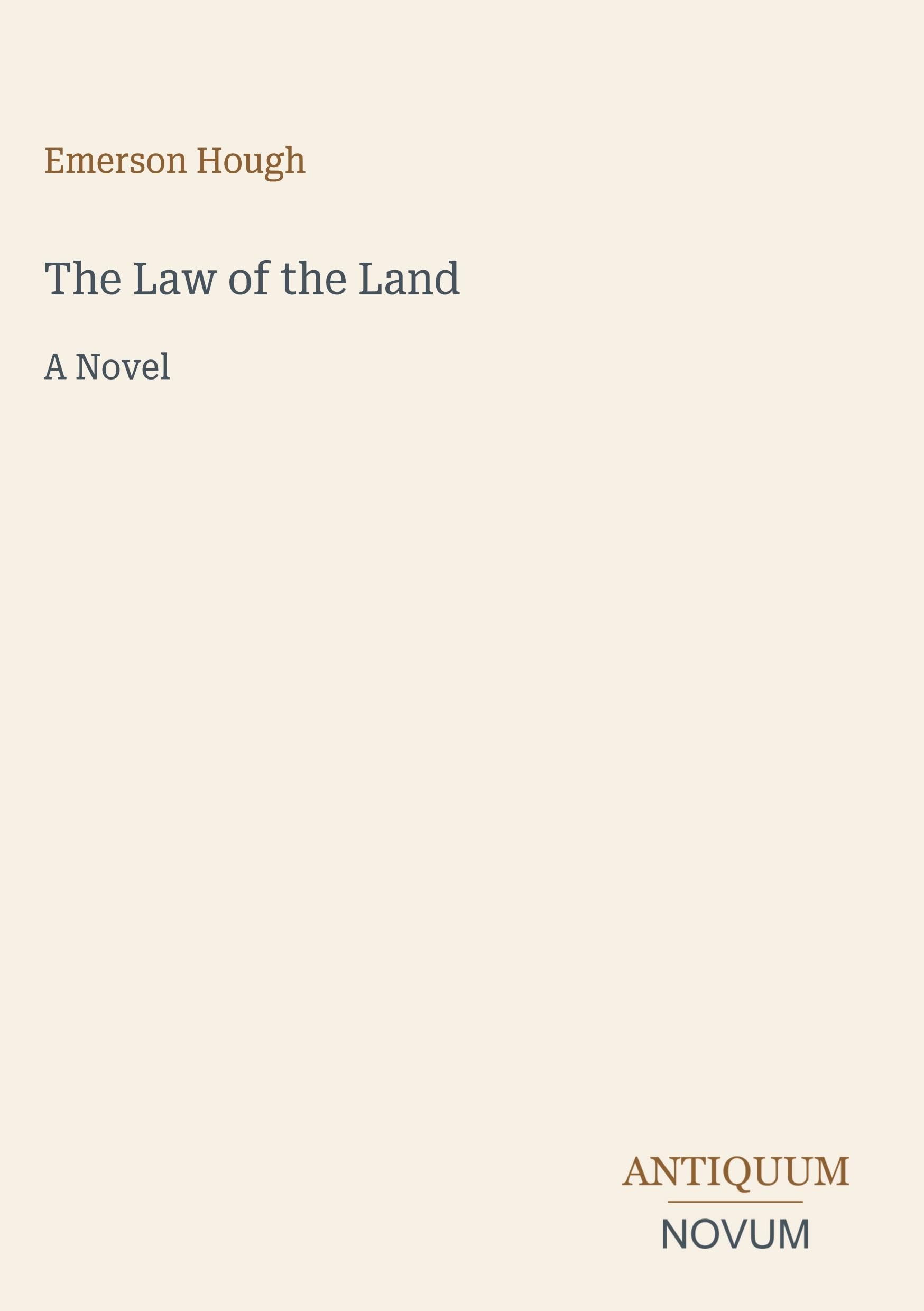 The Law of the Land