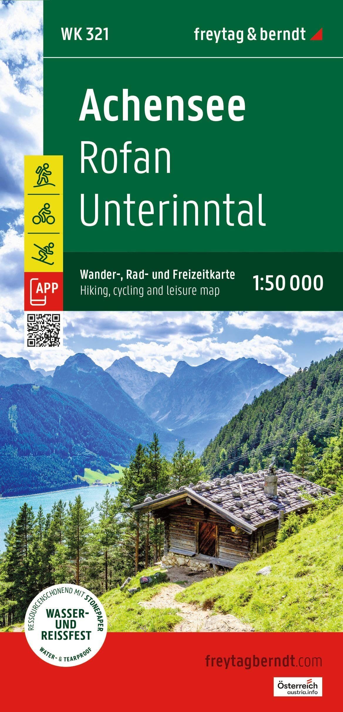 freytag & berndt Wanderkarte WK 321 Achensee - Rofan - Unterinntal 1:50.000