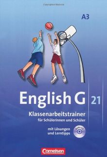 English G 21 - Ausgabe A: Band 3: 7. Schuljahr - Klassenarbeitstrainer mit Lösungen und CD