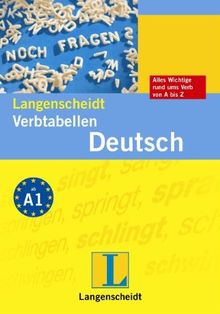 Langenscheidt Verbtabellen Deutsch: Unregelmäßige und regelmäßige Verben richtig konjugiert