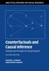 Counterfactuals and Causal Inference: Methods And Principles For Social Research (Analytical Methods for Social Research)