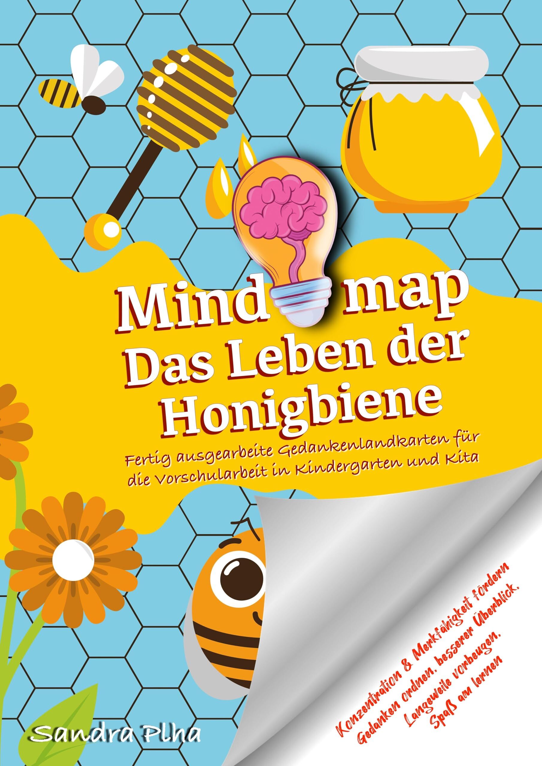 KitaFix-Mindmap Das Leben der Honigbiene (Fertig ausgearbeitete Gedankenlandkarten für die Vorschularbeit in Kindergarten und Kita)