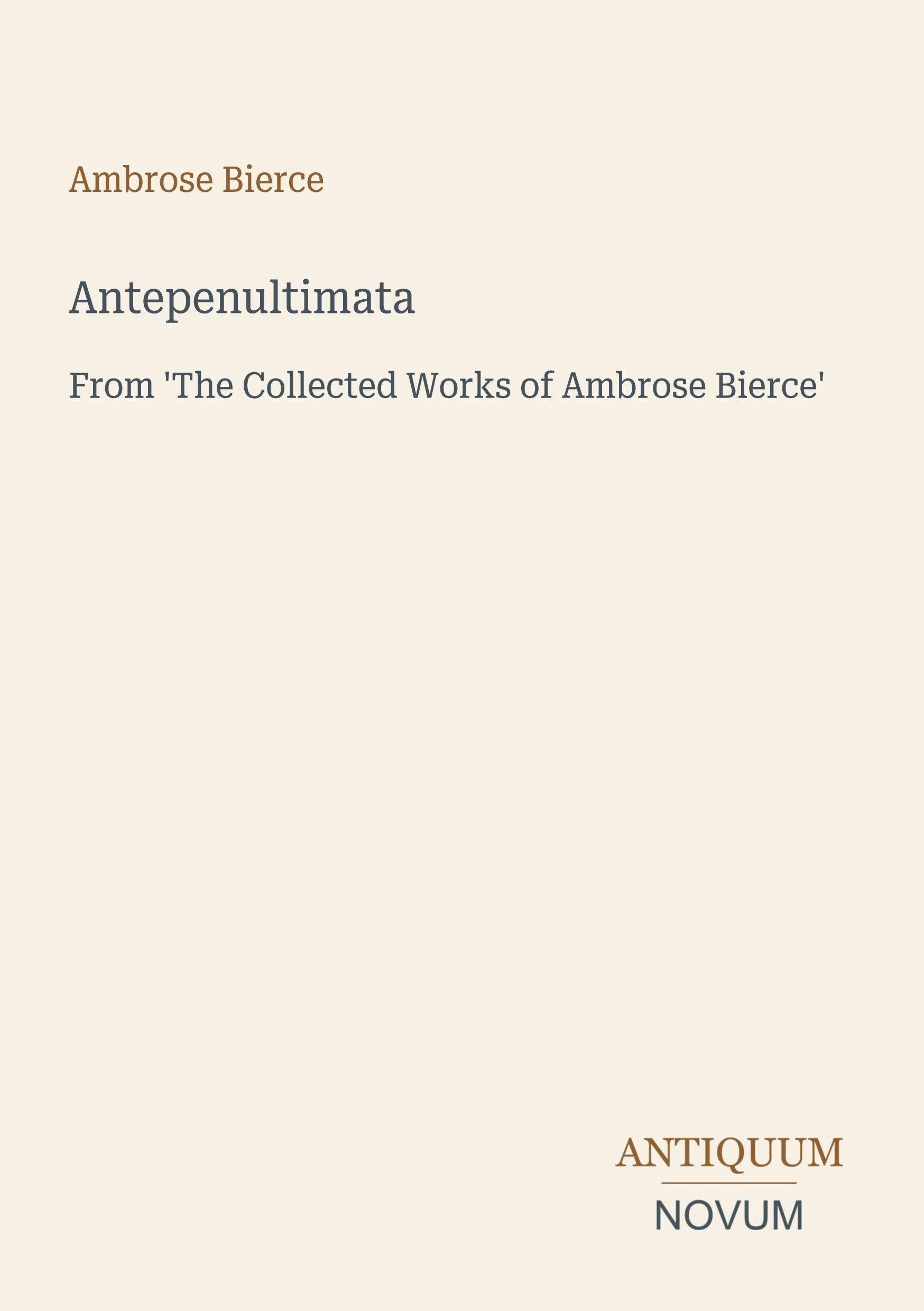 Antepenultimata