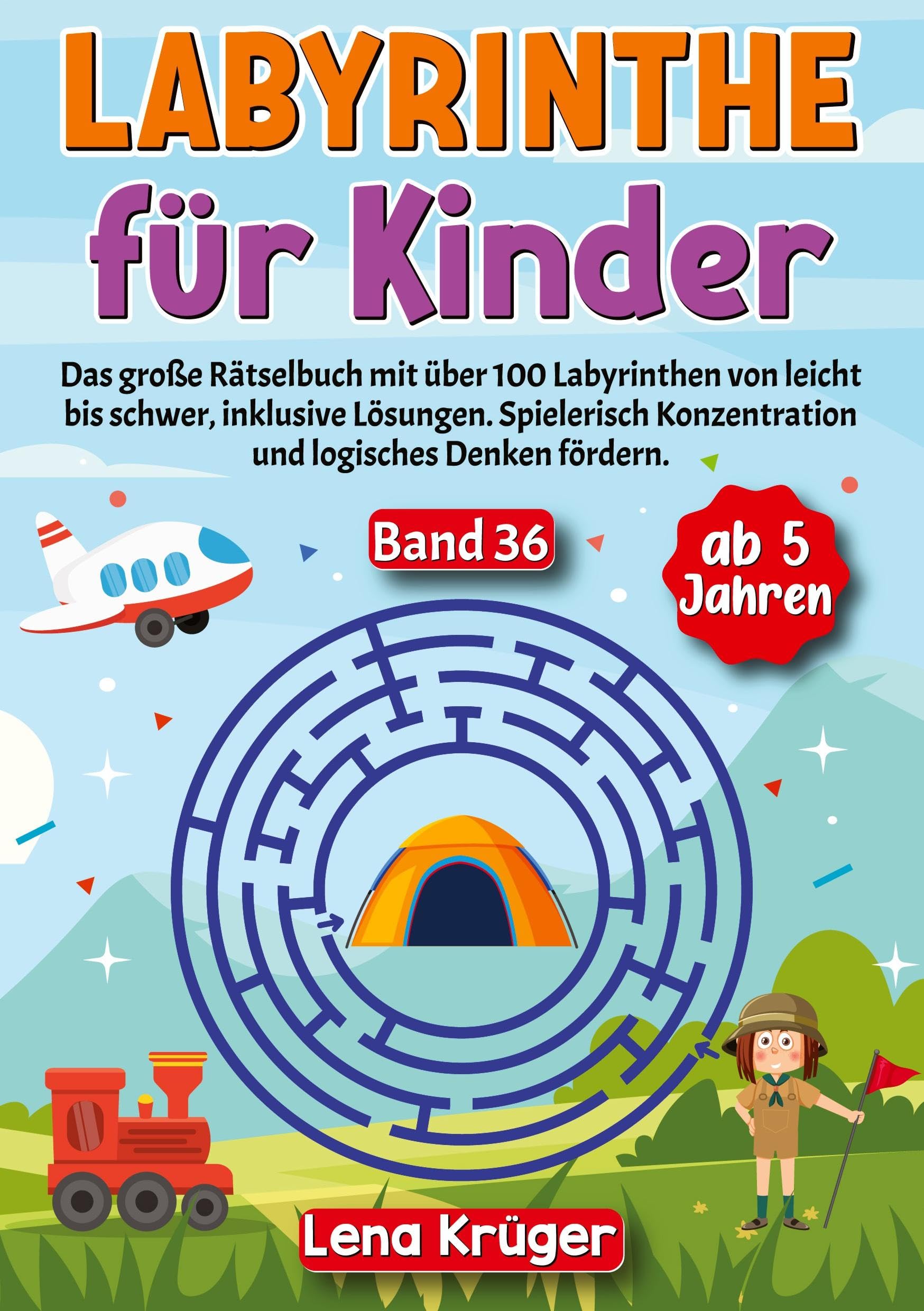 Labyrinthe für Kinder ab 5 Jahren - Band 36: Das große Rätselbuch mit