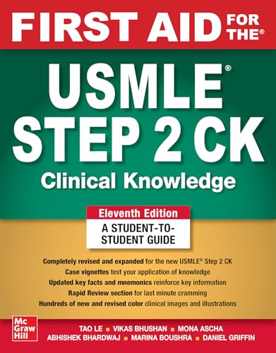 Tao Le First Aid For The Usmle Step 2 Ck, Eleventh Edition