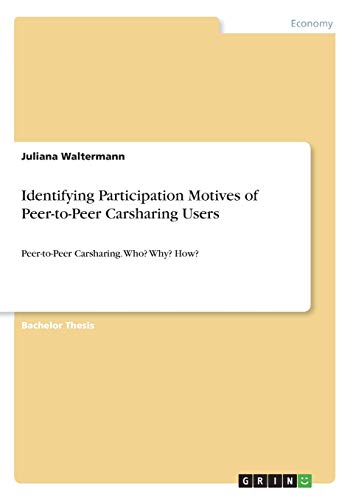 Identifying Participation Motives of Peer-to-Peer Carsharing Users: Peer-to-Peer Carsharing. Who? Why? How?