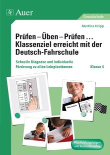 Prüfen - Üben - Prüfen... Klassenziel erreicht mit der Deutsch-Fahrschule: Schnelle Diagnose und individuelle Förderung zu allen Lehrplanthemen der Klasse 4