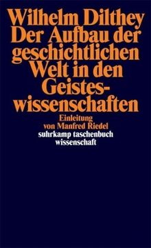 Der Aufbau der geschichtlichen Welt in den Geisteswissenschaften (suhrkamp taschenbuch wissenschaft)