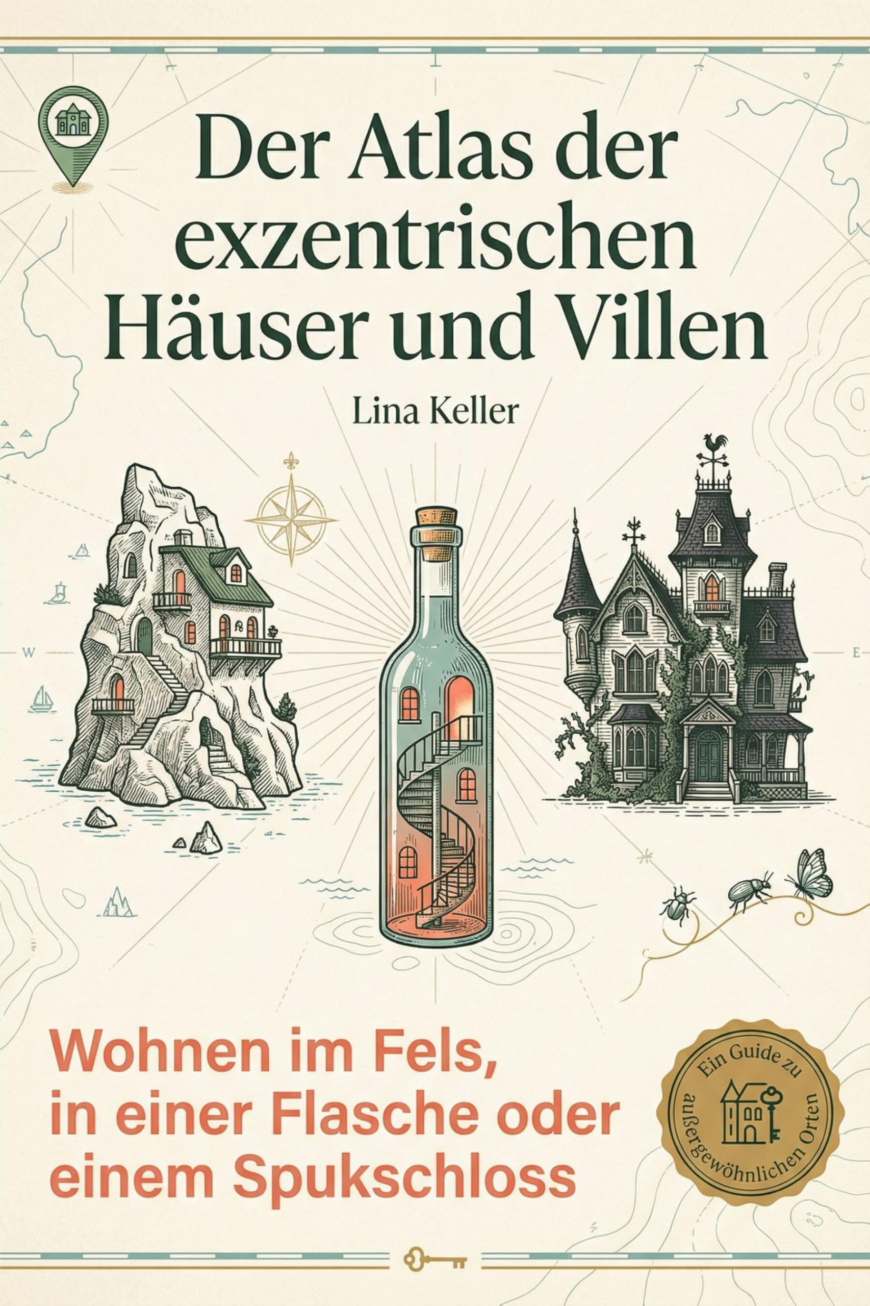 Der Atlas der exzentrischen Häuser und Villen: Wohnen im Fels, in einer Flasche oder einem Spukschloss. Ein Inspirationsbuch für Architekten und Träumer