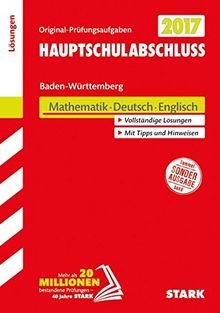 Abschlussprüfung Hauptschule Baden-Württemberg - Mathematik, Deutsch, Englisch  Lösungsheft