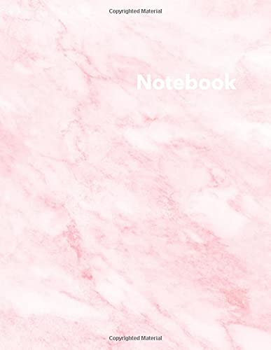 Dot Grid Notebook: Stylish Pink Marble Print Notebook, 120 Dotted Pages 8.5 x 11 inches Large Journal | Softcover Color Trends Collection