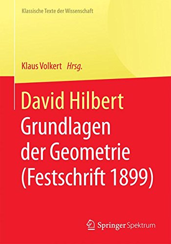 David Hilbert (Klassische Texte der Wissenschaft)