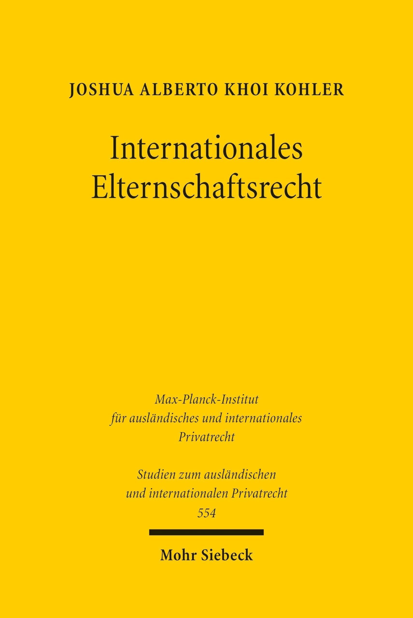 Internationales Elternschaftsrecht