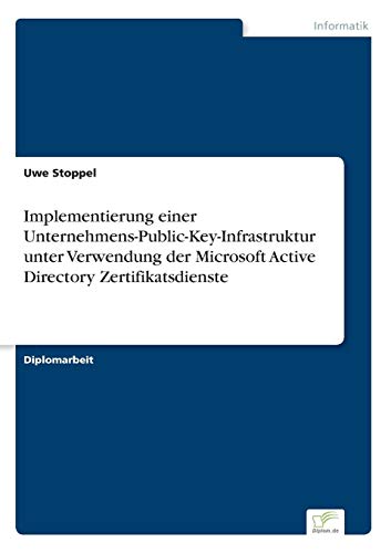 Implementierung einer Unternehmens-Public-Key-Infrastruktur unter Verwendung der Microsoft Active Directory Zertifikatsdienste