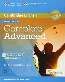 Complete Advanced Student's Book with Answers with CD-ROM with Testbank