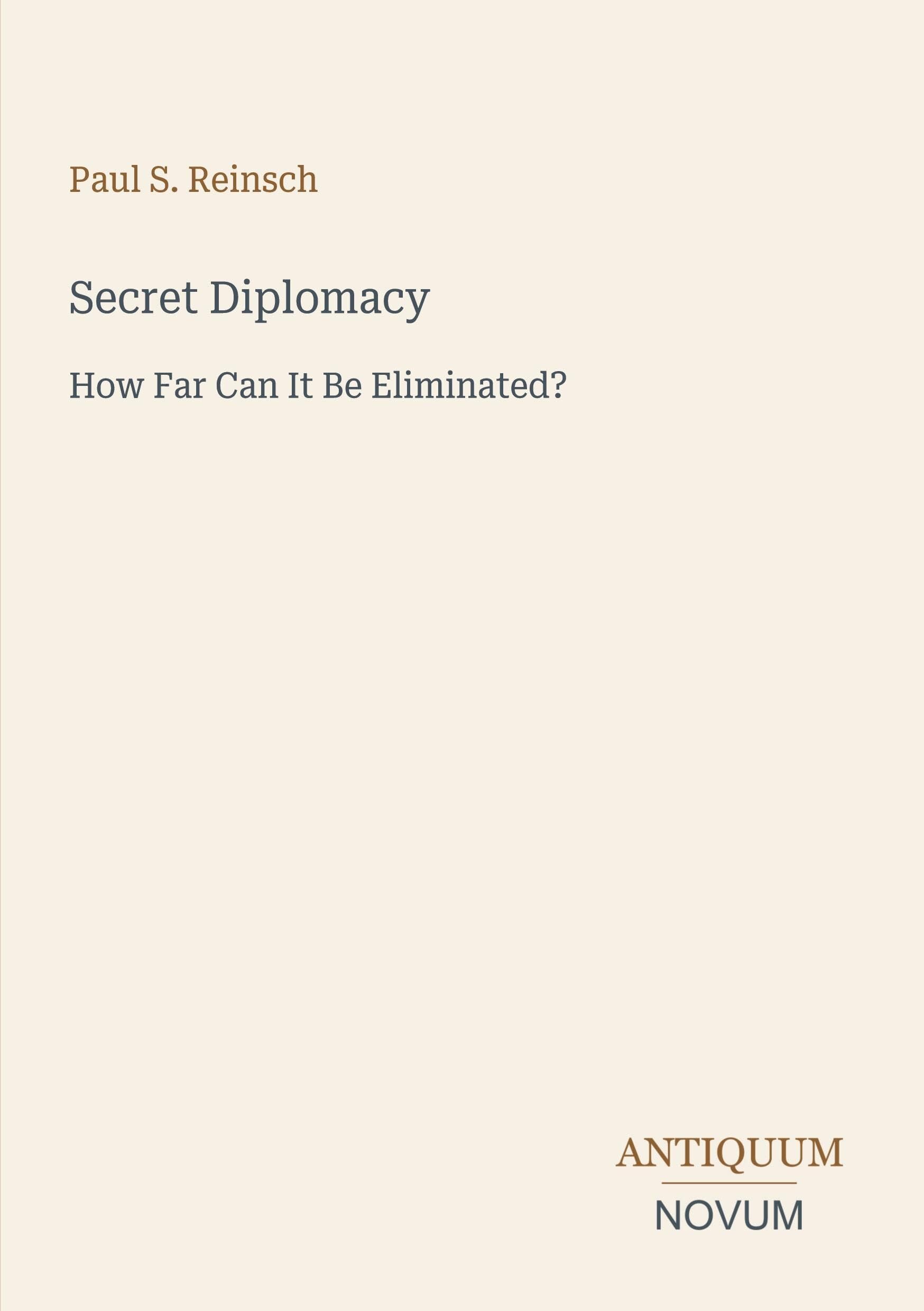 Secret Diplomacy