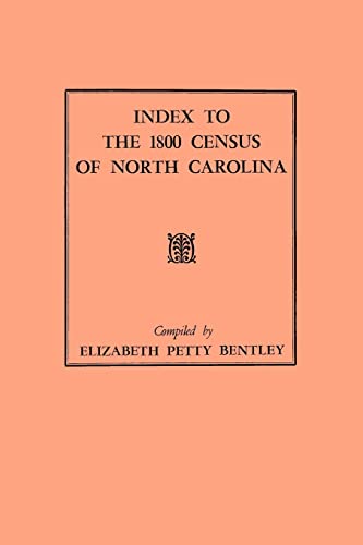 Index to the 1800 Census of North Carolina