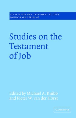 Studies on the Testament of Job (Society for New Testament Studies Monograph Series, Band 66)
