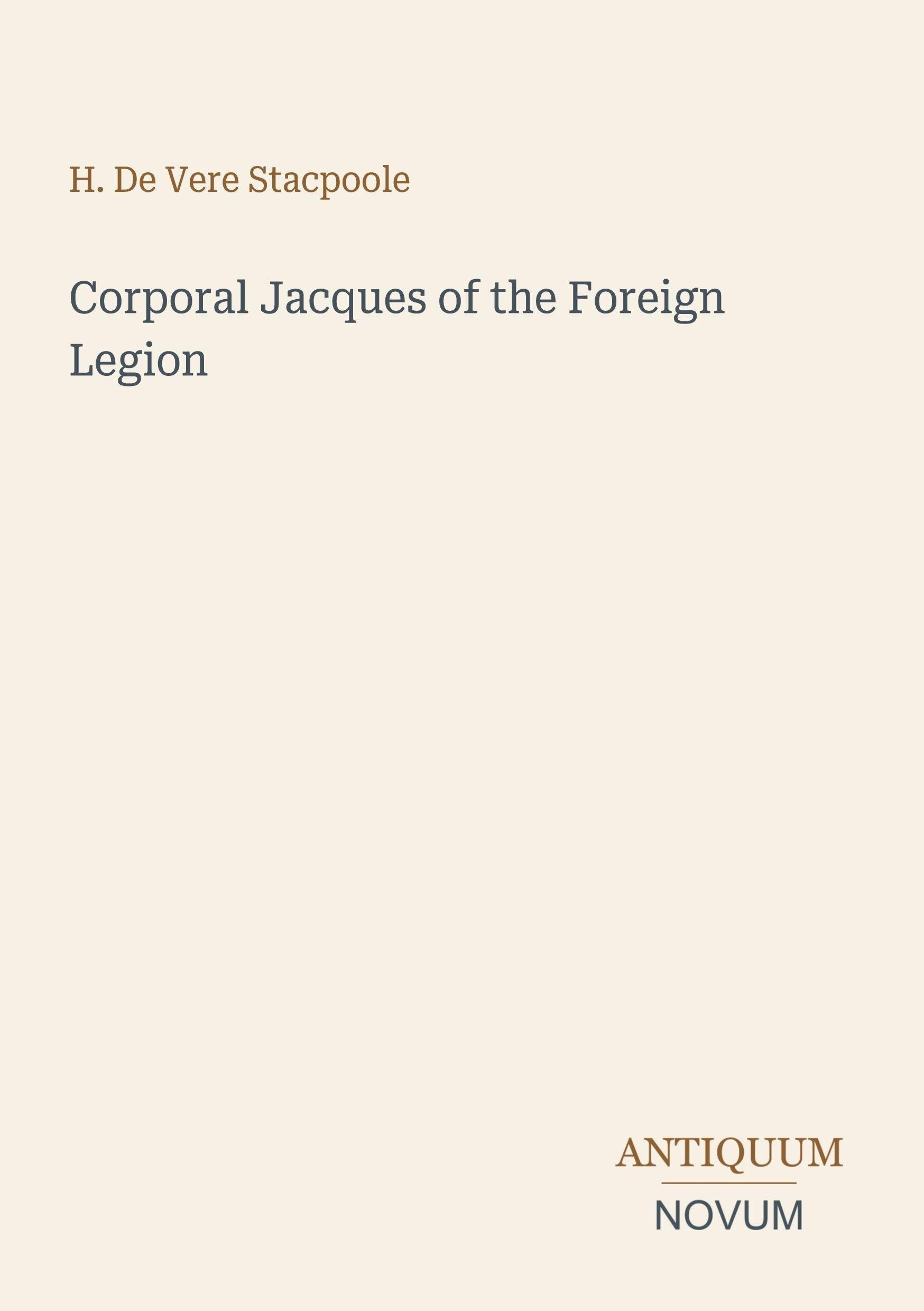 Corporal Jacques of the Foreign Legion