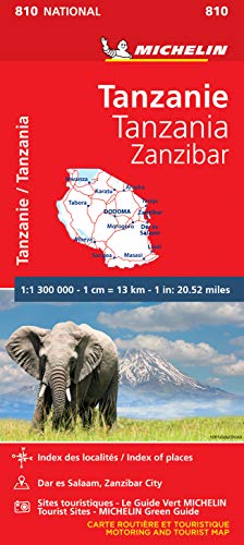 Die Buchhandlung in Oelde hat das Buch Michelin Tanzanie-Zanzibar: Straßen- und Tourismuskarte 1:1.300.000 (MICHELIN Nationalkarten)
