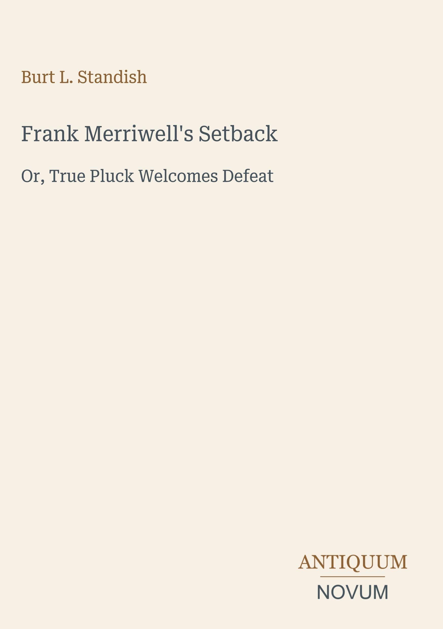 Frank Merriwell's Setback